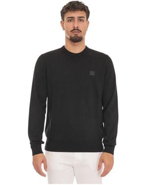 BOSS Round-Neck Knitwear - Negro