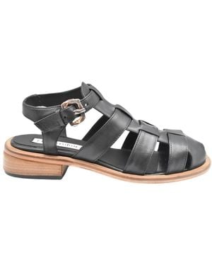 Ernesto Dolani Flat Sandals - Negro