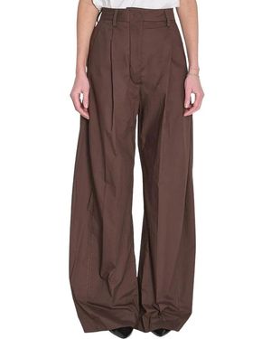 Thelatest Wide Trousers - Brown