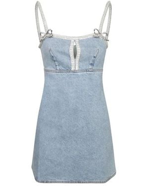 Self-Portrait Blaues Juwel Kleid Elegant Denim