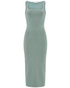 Alaïa Fitted Knitted Dress - Groen