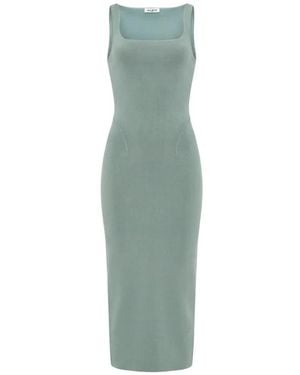 Alaïa Fitted Knitted Dress - Groen