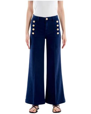 ViCOLO Jeans ,Blauw ,Katoen Cristina Wide Jeans