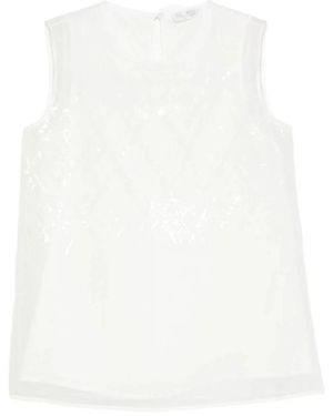 Panicale Tops ,Wit ,Pailletten Top