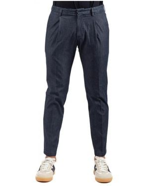 BRIGLIA Slim-Fit Trousers - Azul