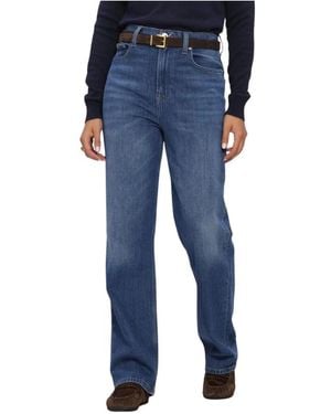Tommy Hilfiger Jeans ,Blauw ,Katoen Layla High-Rise Straight Jeans