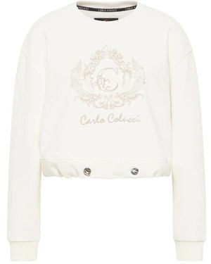 carlo colucci Sweatshirts - White