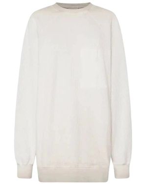Halfboy Hoodies & Sweatvesten ,Wit ,Katoen Oversized Sweatshirt Ancient Scrolls