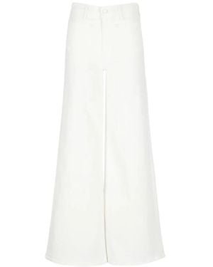 Mother Wide Trousers - White