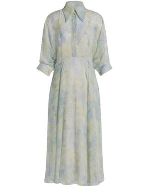 Alberta Ferretti Shirt Dresses - Gray