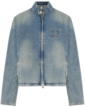 Courreges Denim Jackets - Azul