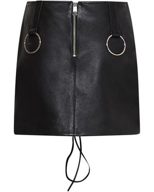 John Richmond Leather Skirts - Negro