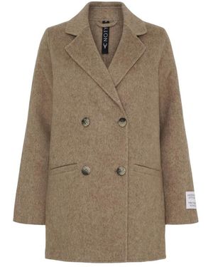 Notyz Double-Breasted Coats - Neutro