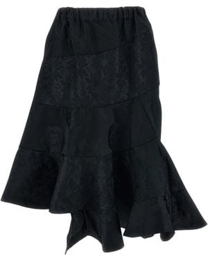Comme des Garçons Rokken ,Zwart ,Midi Rokken