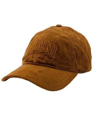 Ganni Cord-Kappe - Braun