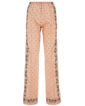 Palm Angels Wide Trousers - Natural