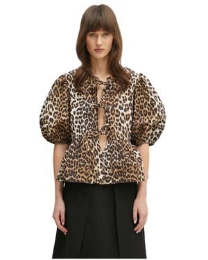 Ganni Blouses - Marrón