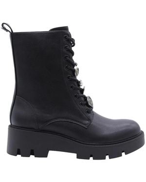 Twinset Lace-Up Boots - Black