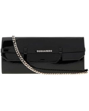 DSquared² Umhängetasche Aus Leder - Schwarz