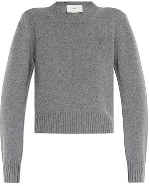 Ami Paris Stylische Strickwaren Für Männer - Grau