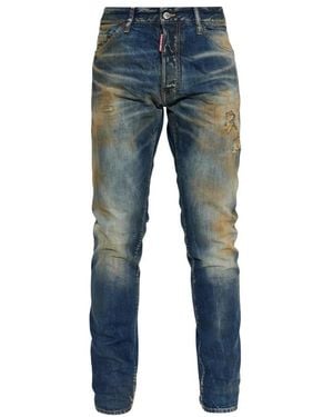 DSquared² Teddy Jeans Mit Vintage-Effekt - Blau