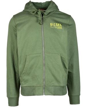 DIESEL Cotone poliestere felpa modello - Verde