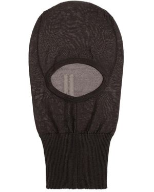 Rick Owens Skull Cashmere Balaclava - Zwart
