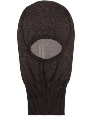 Rick Owens Skull Cashmere Balaclava - Schwarz