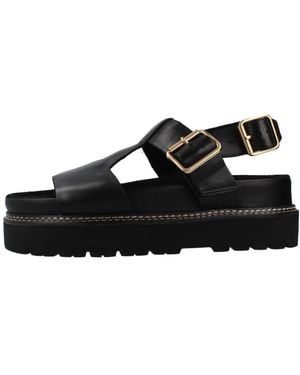 Clarks Flat Sandals - Negro