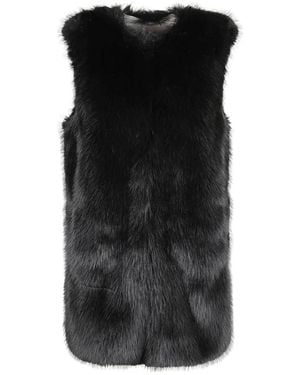 Herno Eco Fur Gilet - Schwarz