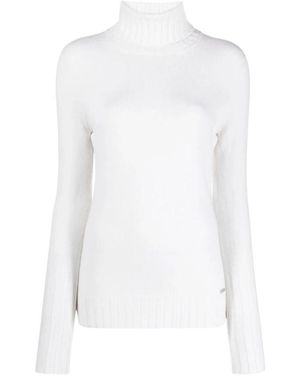 Kiton Truien & Vesten ,Wit ,Wol Coltrui Van Wol