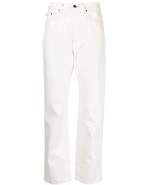 Moncler Jeans ,Wit ,Katoen Straight Jeans