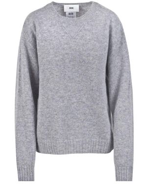 SOLOTRE Round-Neck Knitwear - Grigio