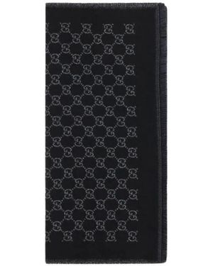 Gucci Gg Monogram Schal - Schwarz