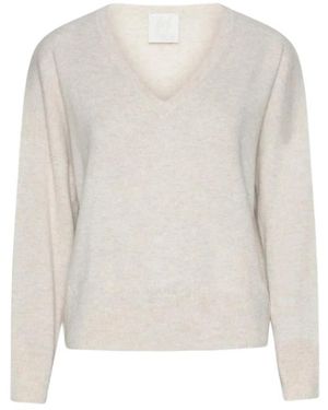Marella V-Neck Knitwear - Blanco