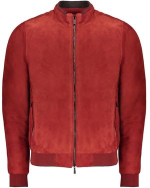 Moorer Leather Jackets - Rojo