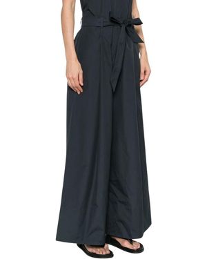 Max Mara Broeken ,Blauw ,Katoen Centro Jumpsuit - Zwart