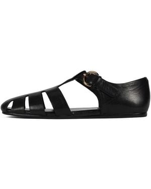 Jeffrey Campbell Flat Sandals - Black