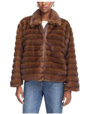 Marella Faux Fur & Shearling Jackets - Marrone