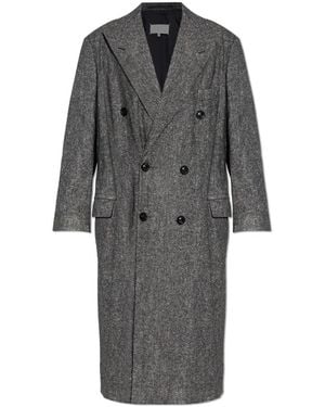 Maison Margiela Double-Breasted Coats - Grijs
