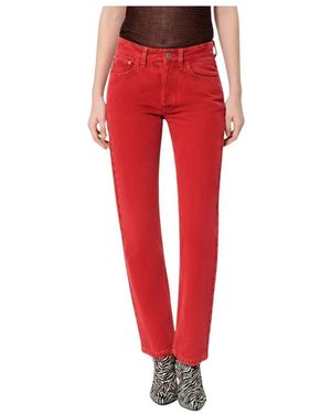Isabel Marant Straight Jeans - Rojo