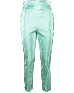 Elisabetta Franchi Slim-Fit Trousers - Green