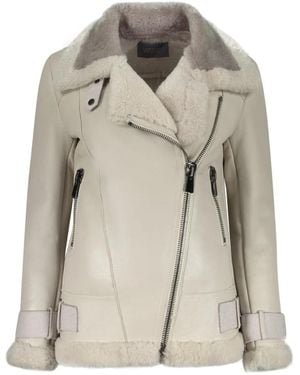 Lorena Antoniazzi Leather Jackets - Grey