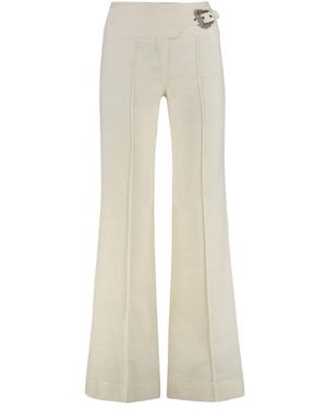 Versace Jeans Couture Wide Trousers - Natural