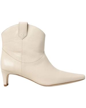 STAUD Cowboy Boots - Natural