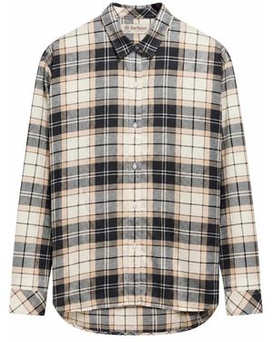 Barbour Elishaw Relaxed Long-Sleeved Shirt - Grijs