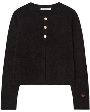 BUSNEL Leichter Mohair-Mischungs-Cardigan - Schwarz