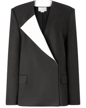 Genny Blazer Mit Kontrastierenden Einsätzen - Schwarz