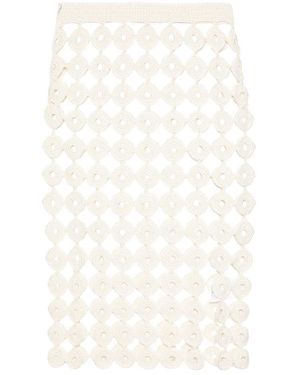 Wales Bonner Pencil Skirts - Bianco