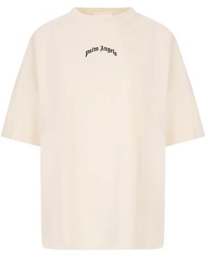 Palm Angels T-Shirts - Natural